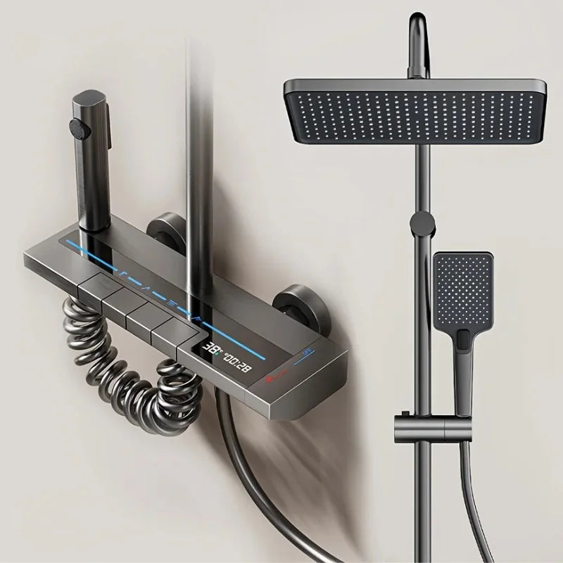 Colonne de douche pour baignoire avec écran