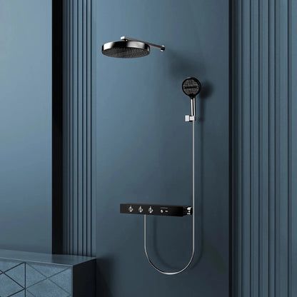 Colonne de douche thermostatique ciel de pluie