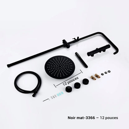 Colonne de douche avec mitigeur pluie