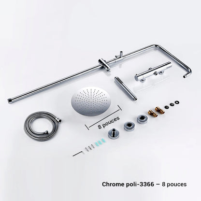 Colonne de douche avec mitigeur pluie