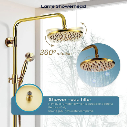 Colonne de douche rétro antique