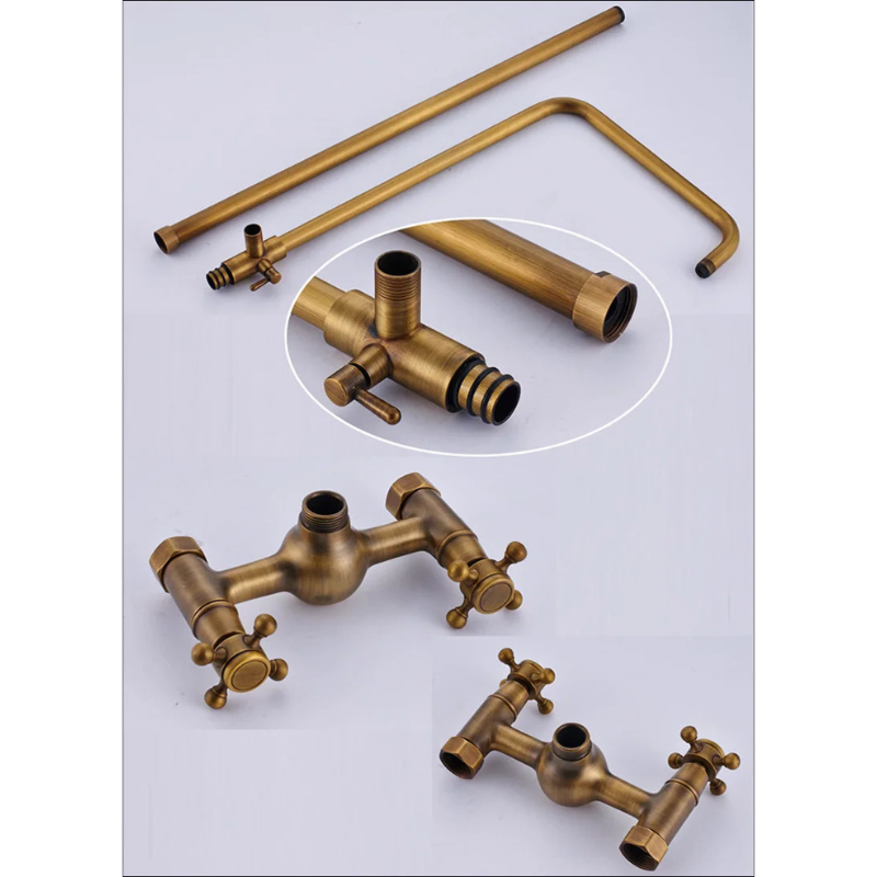 Colonne de douche rétro réglable