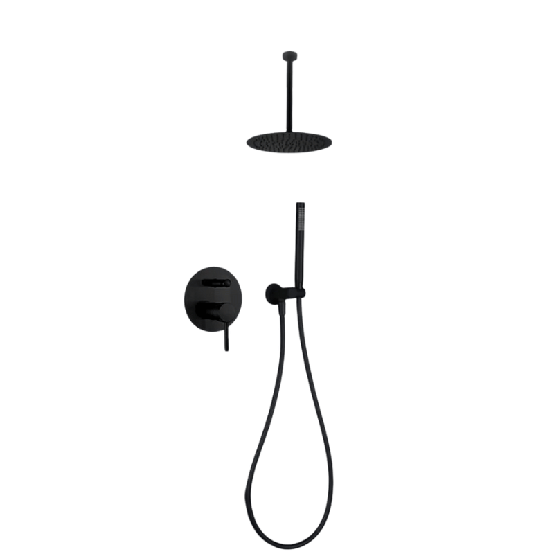 Colonne de douche encastrable bras de plafond