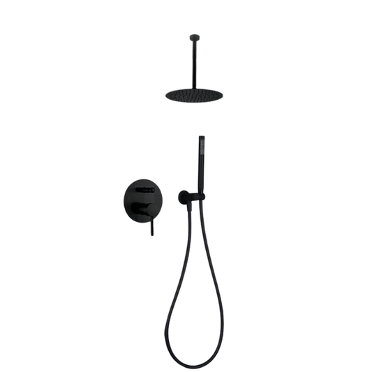 Colonne de douche encastrable bras de plafond