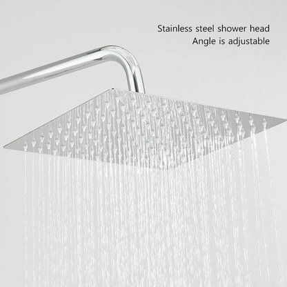 Colonne de douche carrée avec pommeau