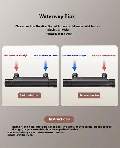 Mitigeur douche noir