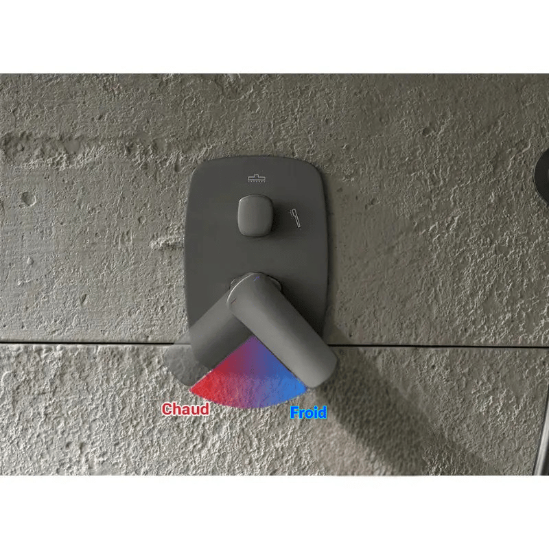 Colonne de douche encastrable laiton