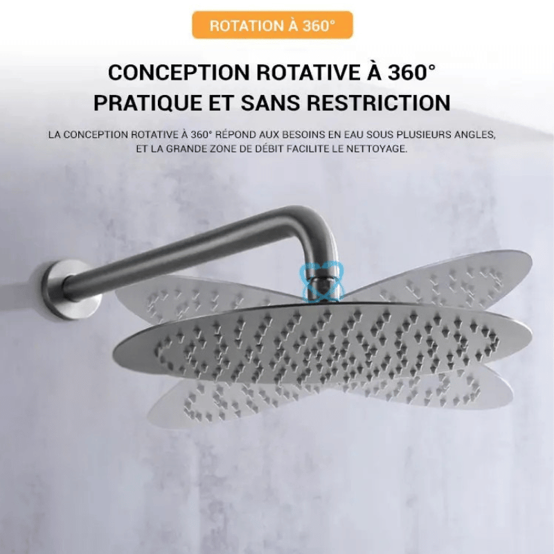 Colonne de douche encastrable brossette