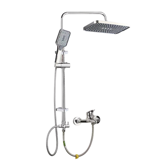 Colonne de douche en inox sans robinet