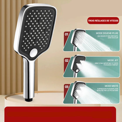 Pommeau de douche anti calcaire large