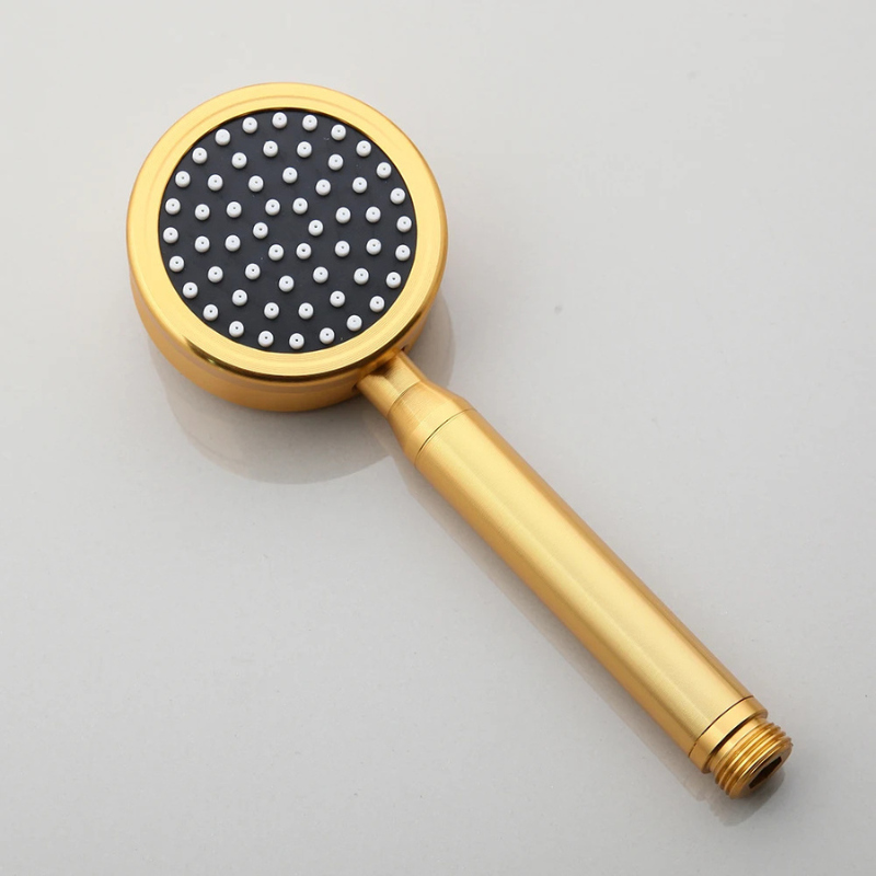 Colonne de douche avec mitigeur doré