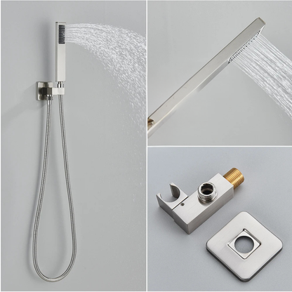 Colonne de douche encastrable effet pluie plafond