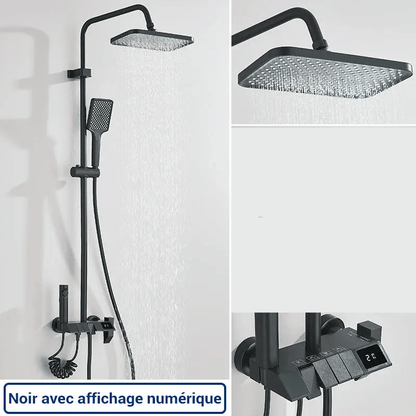 Colonne de douche pour baignoire affichage numérique