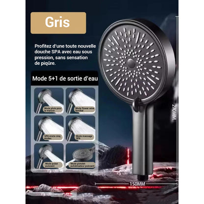 Pommeau de douche haute pression multifonction