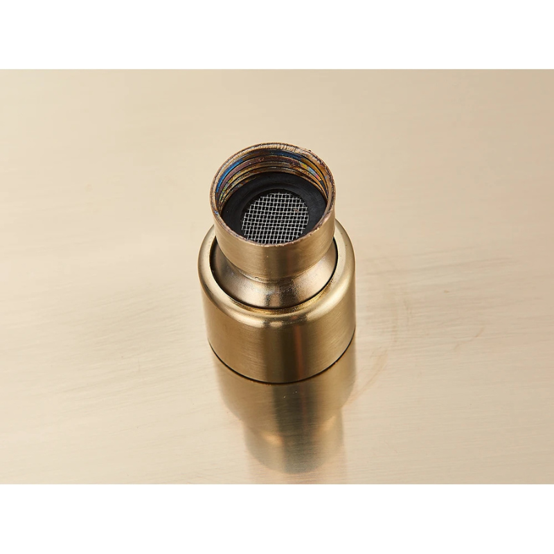 Colonne de douche encastrable or brossé