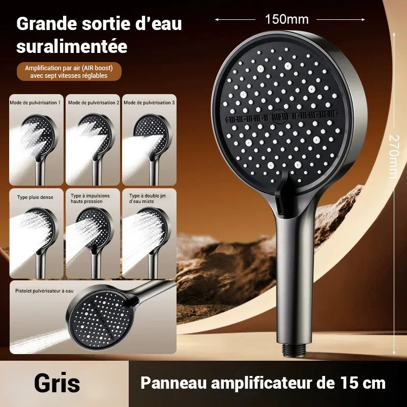 Pommeau de douche haute pression rond