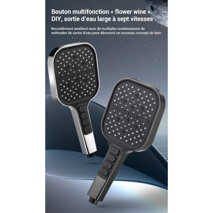 Pommeau de douche haute pression avec boutons
