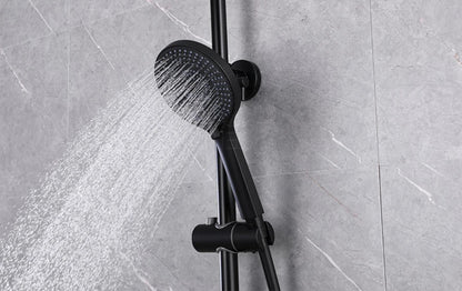 Pommeau de douche anti calcaire noir