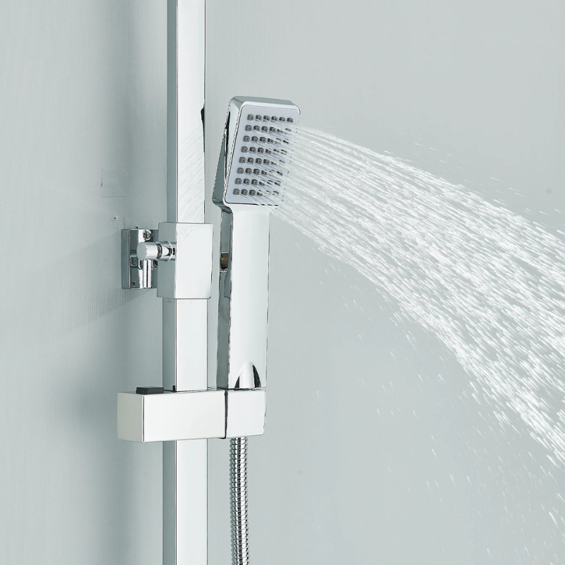 Colonne de douche thermostatique chrome