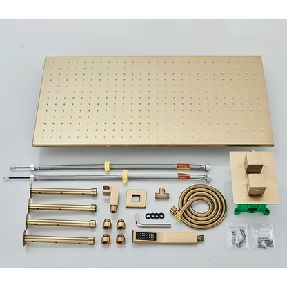 Colonne de douche thermostatique plafond