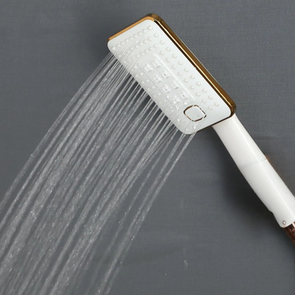 Colonne de douche carrée finition en or