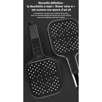 Pommeau de douche haute pression avec boutons