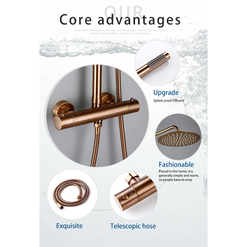 Colonne de douche cuivre mécanique