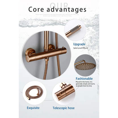 Colonne de douche cuivre mécanique