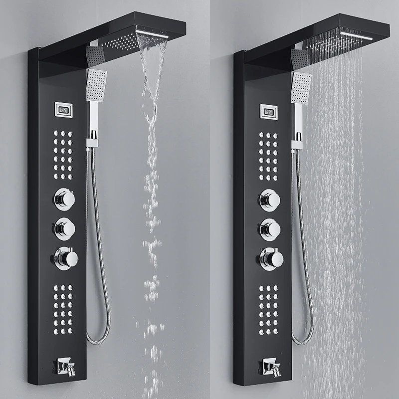 Colonne de douche hydromassante écran