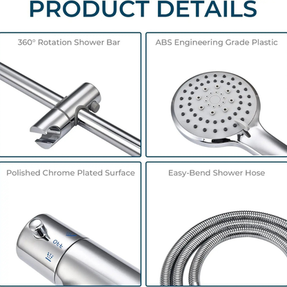 Colonne de douche en inox élégante