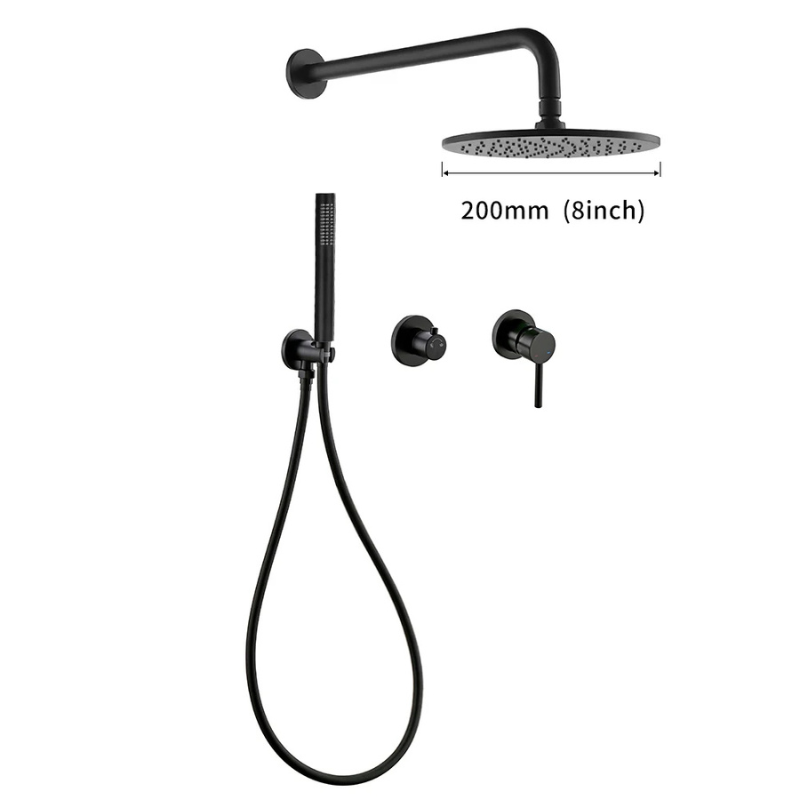 Colonne de douche encastrable style pluie