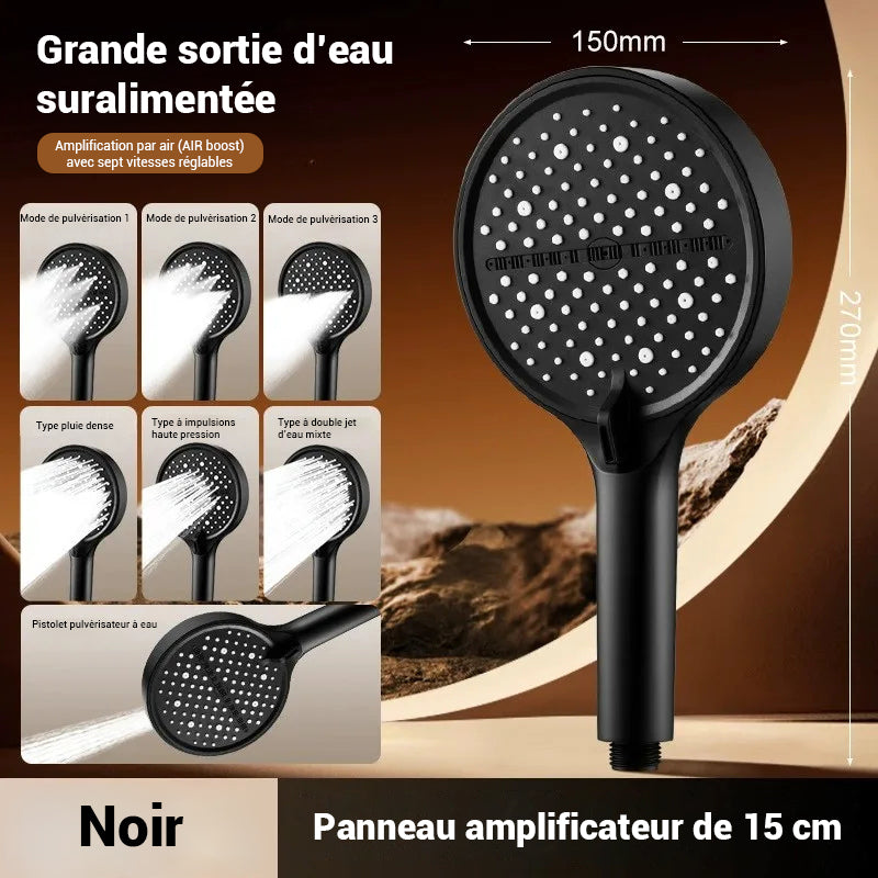 Pommeau de douche haute pression rond