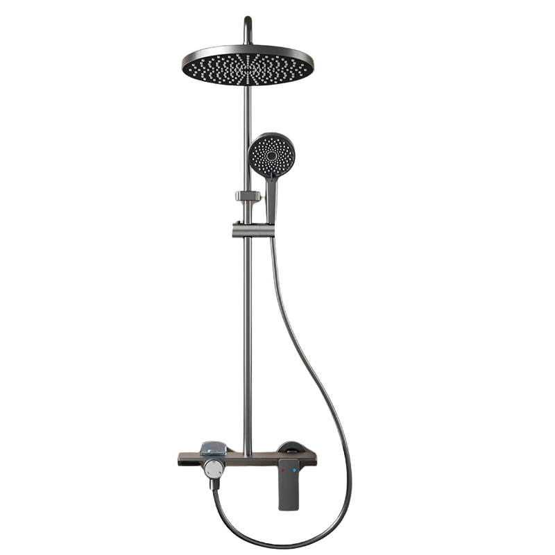 Colonne de douche pour baignoire avec commande rotative