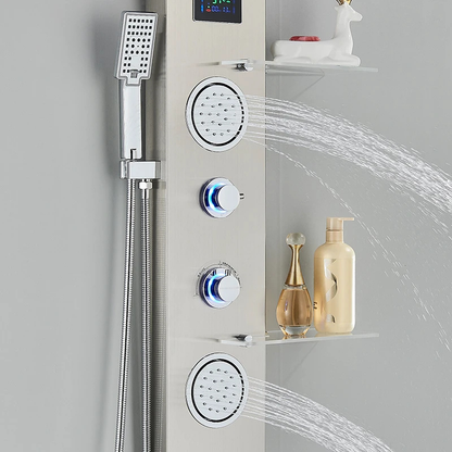 Colonne de douche hydromassante robinet cascade