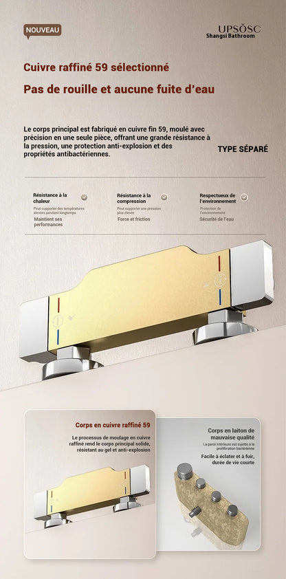 Mitigeur douche avec verseur cascade