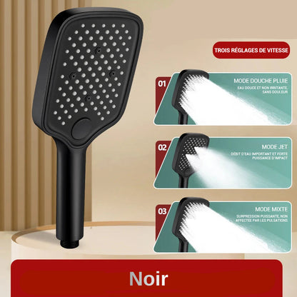 Pommeau de douche haute pression large