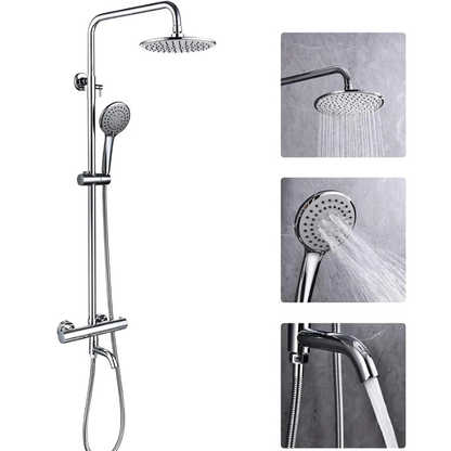 Colonne de douche en inox élégante