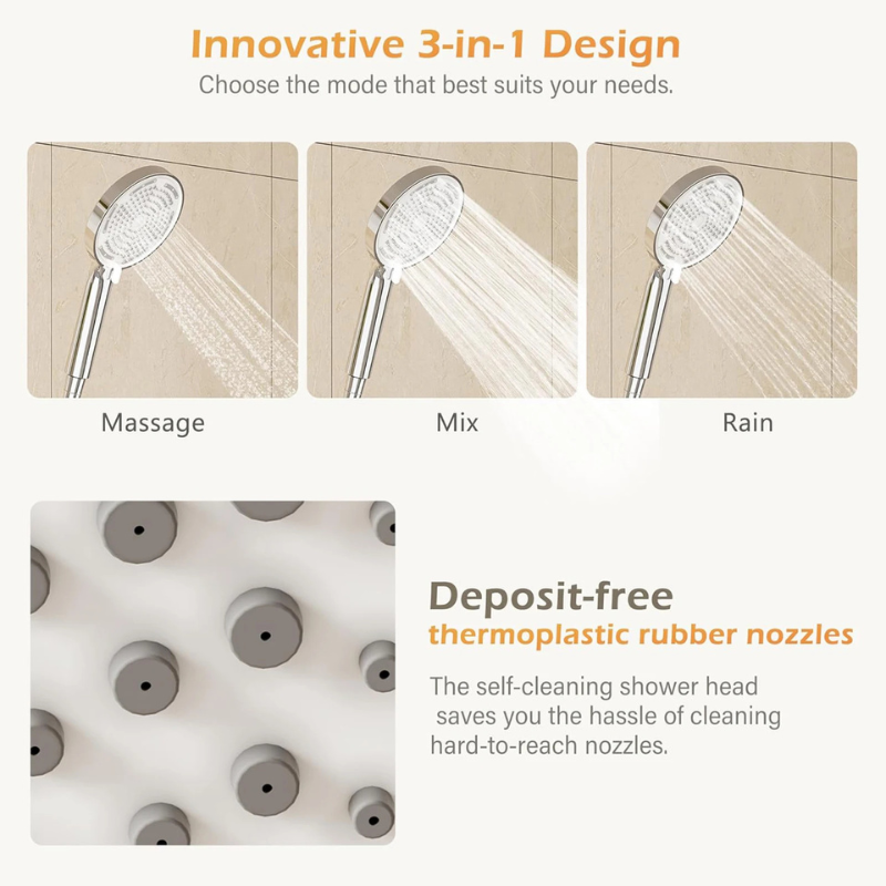 Colonne de douche design sans mitigeur