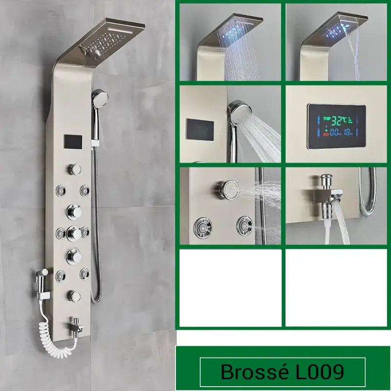 Colonne de douche hydromassante avec jets
