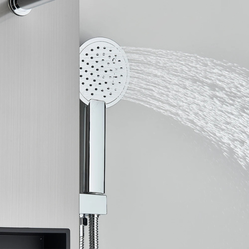 Colonne de douche hydromassante avec rangement