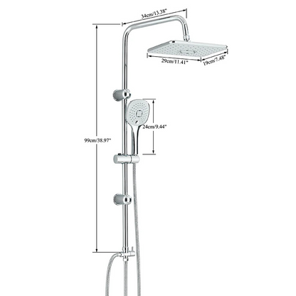 Colonne de douche pour baignoire sans robinet