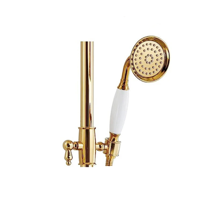 Colonne de douche rétro en or