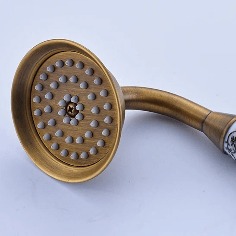 Pommeau de douche anti calcaire rétro