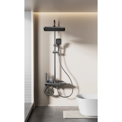 Colonne de douche laiton LED