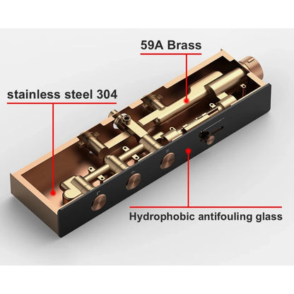 Colonne de douche thermostatique ciel de pluie