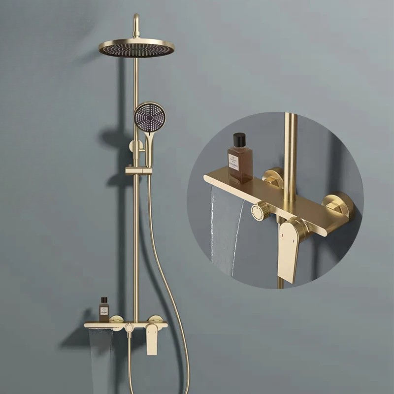 Colonne de douche laiton moderne