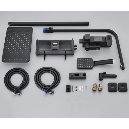 Colonne de douche noire multi voies