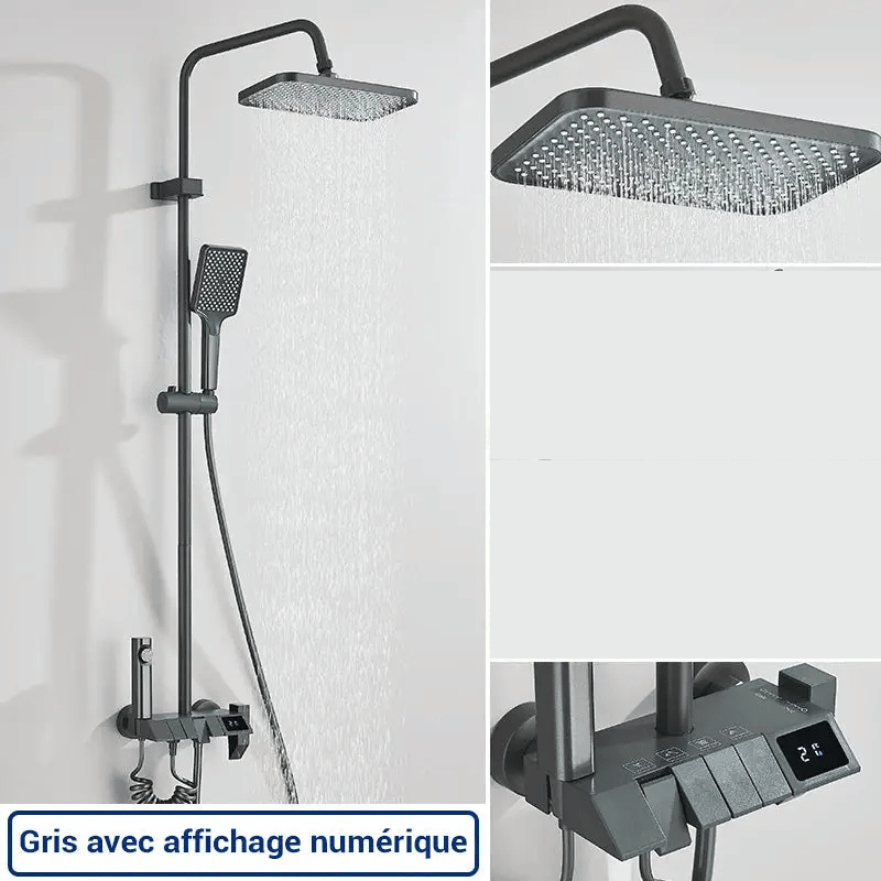 Colonne de douche pour baignoire affichage numérique