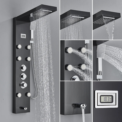 Colonne de douche hydromassante affichage numérique