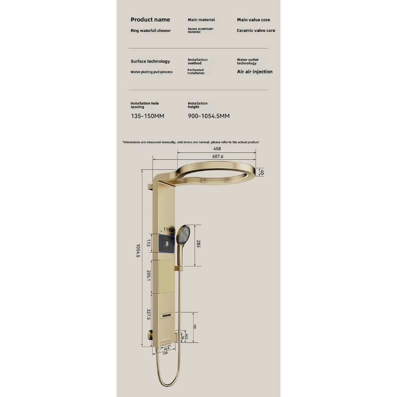 Colonne de douche hydromassante détente